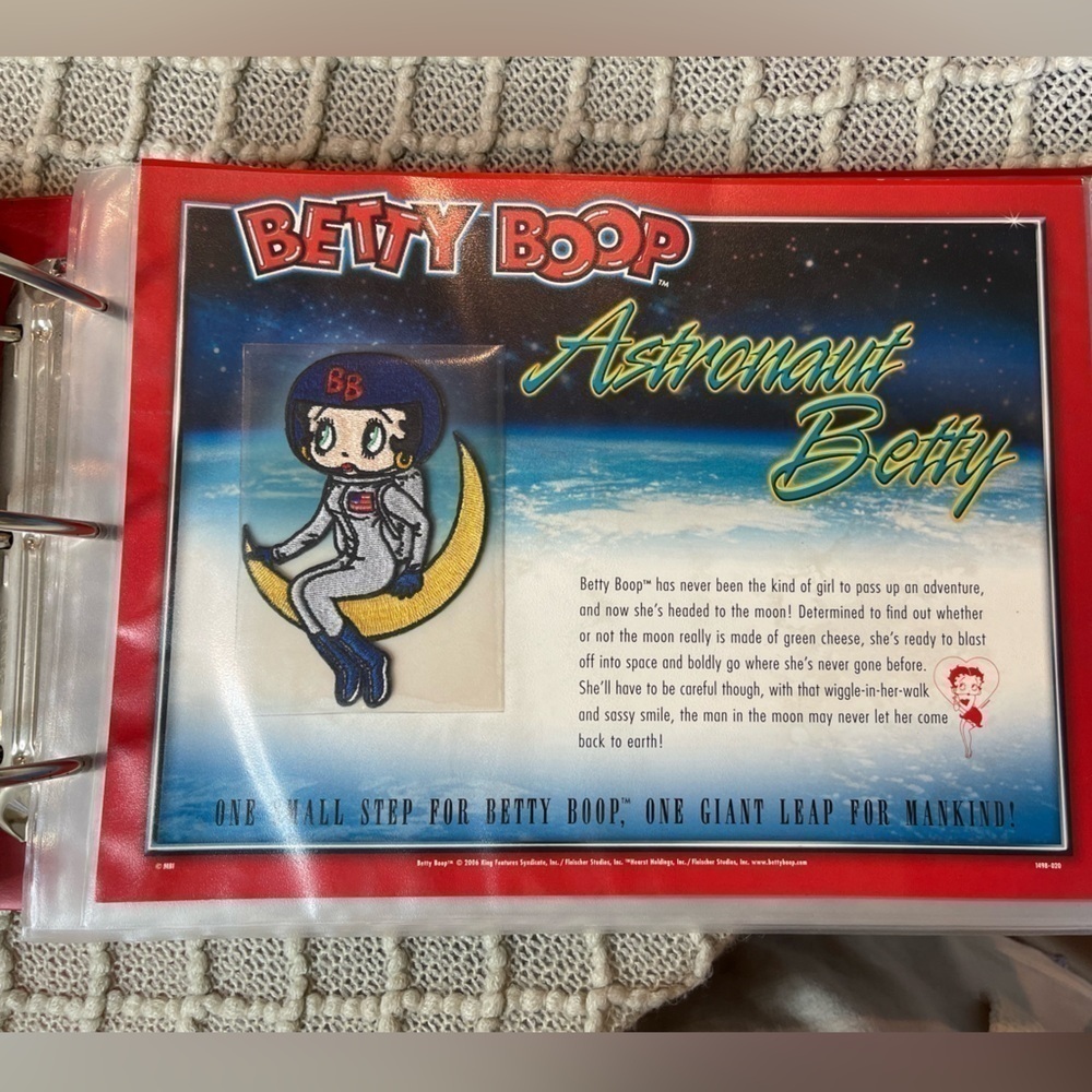 Vintage Betty Boop Patch Collection Binder Willabee & Ward WWII Series w Sleeves - Picture 7 of 16